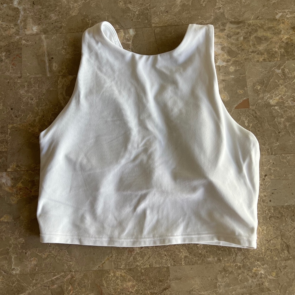 Athlete Conscious Crop Bra A-C White Size Xs